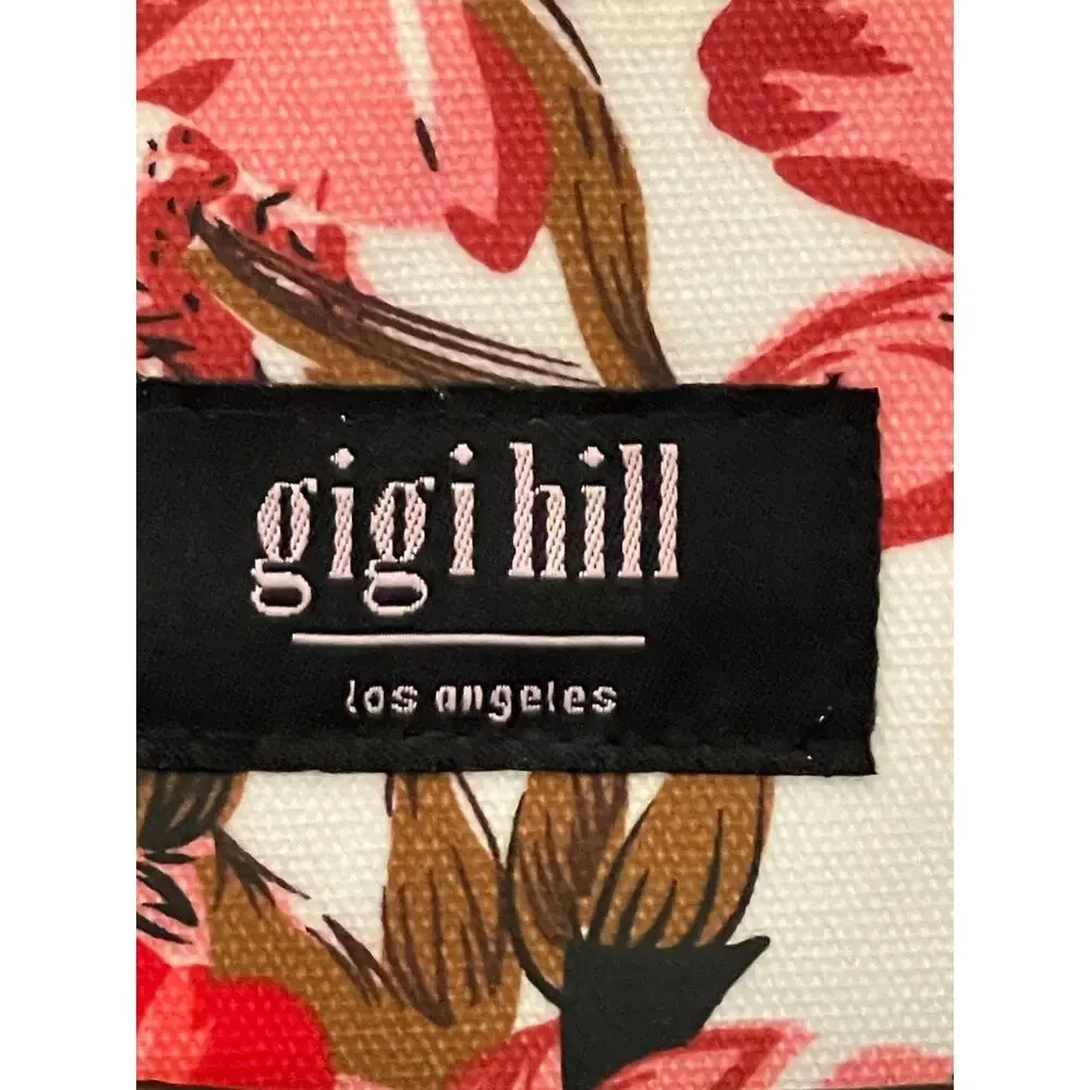 Gigi Hill Large Tote Hibiscus Shopping, Beach, Travel